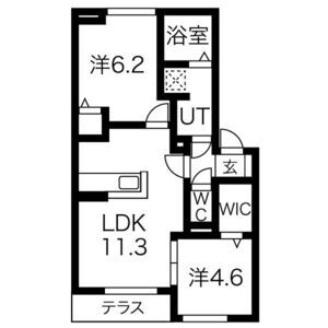 ソレアード御室の間取り図
