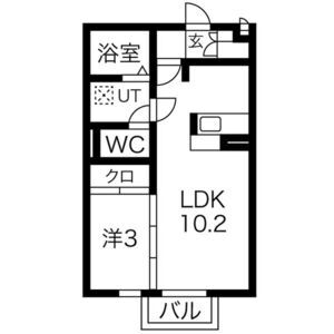 アーバンスクエアI 住居の間取り図