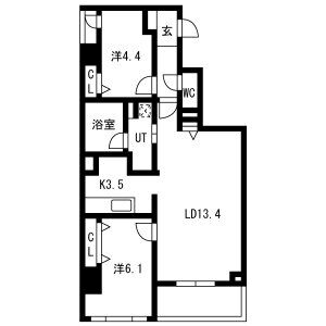 Mare 京都一条の間取り図