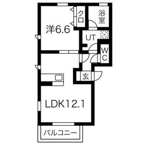 ルッソ北山の間取り図