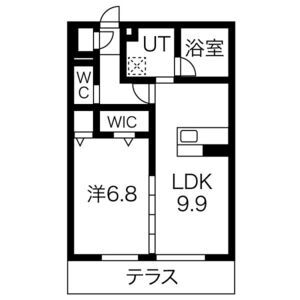 セジュール西京極の間取り図