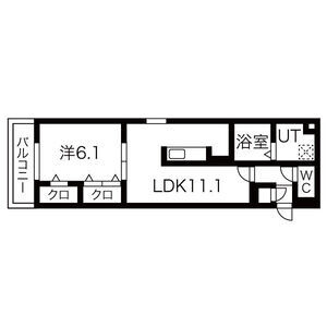 D-ROOM西大路九条の間取り図