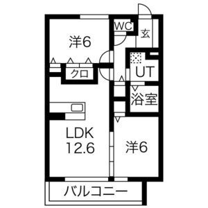 サンシャインガーデン嵯峨嵐山(A棟) Aの間取り図