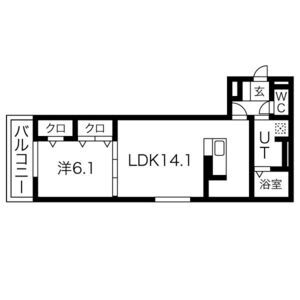 サンフェリーチェ 部屋の間取り図