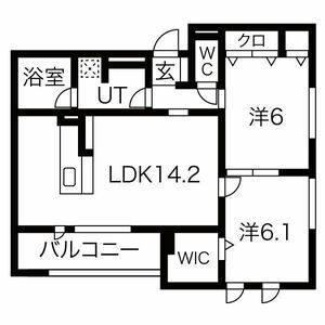 クレリア B棟の間取り図
