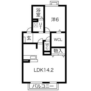 QUATRE FEUILLES向日町の間取り図