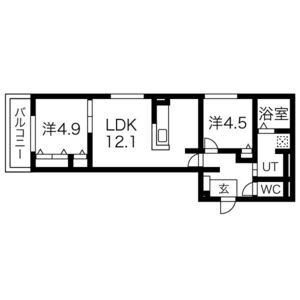 ラ・ヴィラ・パール・デューの間取り図