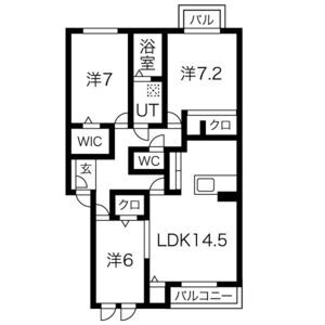 グランジョワの間取り図