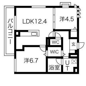 セジュール狛田の間取り図