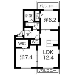 コンフォールZEN (S棟)の間取り図