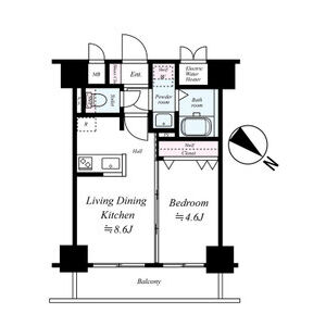 アドバンス三宮IIライズの間取り図