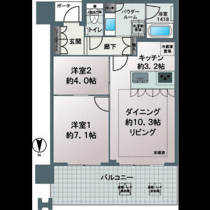 MJR堺筋本町タワーの間取り図