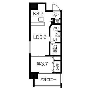 アバンティ南堀江イーストの間取り図