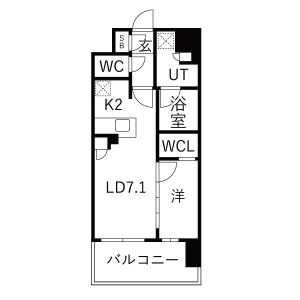 リビオレゾン塚本ステーションプレミアの間取り図