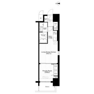 滝川公園プライマリーワンの間取り図