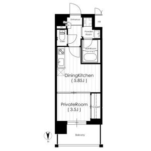 M:COURT江坂の間取り図