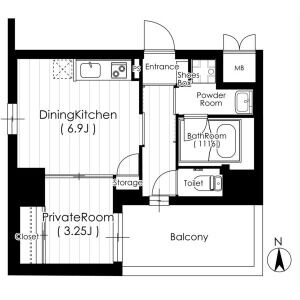 M:COURT江坂の間取り図