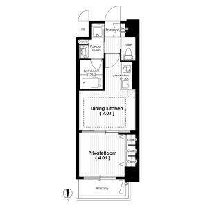 SK大阪天満宮プライマリーワンの間取り図