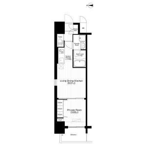 滝川公園プライマリーワンの間取り図