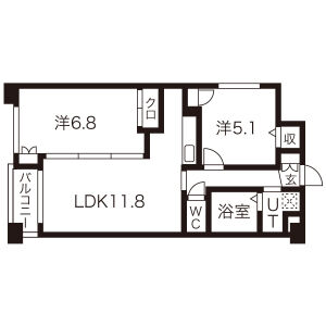 プラネシア神宮道の間取り図