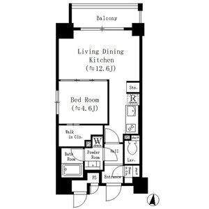 ネットフローラ梅田北の間取り図