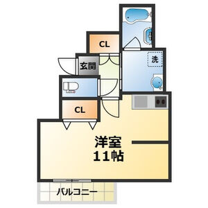 カサ苦楽園の間取り図