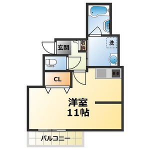 カサ苦楽園の間取り図