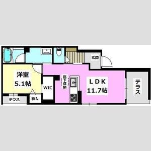 グランリュミエスタ茨木春日の間取り図