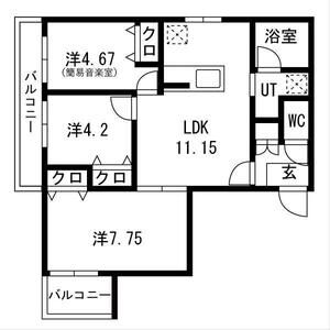エス.フィールド奏(カナデ)の間取り図