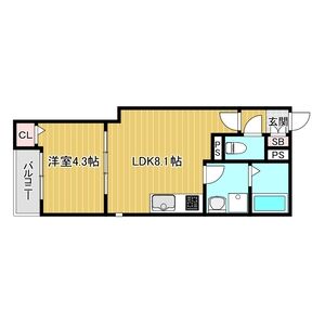 Lino久宝寺の間取り図