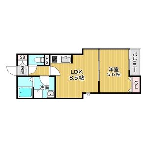 ランドレーヴ常光寺の間取り図