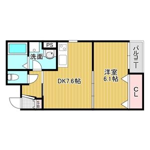 ベリッシモ蛍池の間取り図