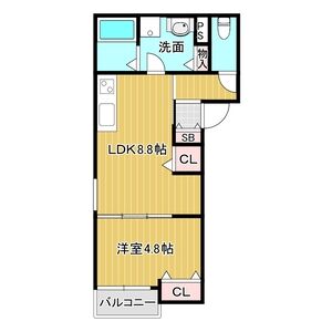 ベリッシモ蛍池の間取り図