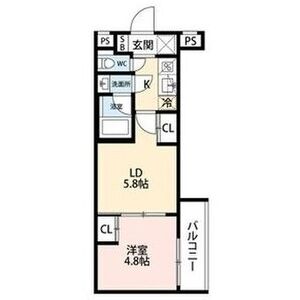 エストゥルース京都IIの間取り図