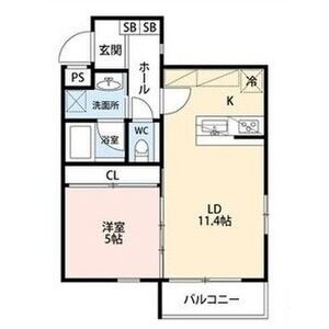 エストゥルース京都IIの間取り図
