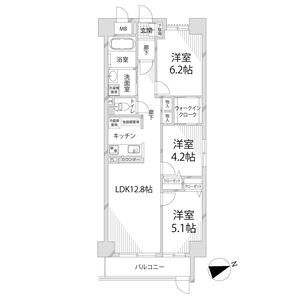 キャッスルコート岩端の間取り図