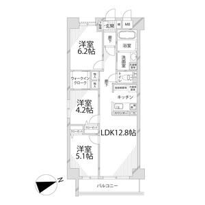キャッスルコート岩端の間取り図