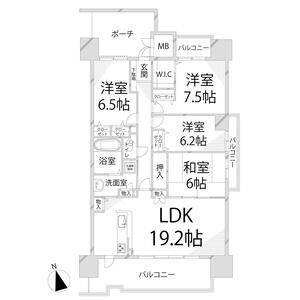 パレ・ロワイヤル栗山公園の間取り図