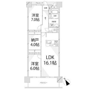 キャッスルコート東雲の間取り図