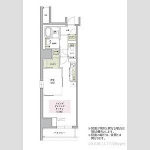 アーバネックス北堀江1丁目の間取り図