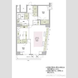 アーバネックス北堀江1丁目の間取り図