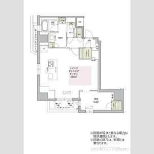 アーバネックス北堀江1丁目の間取り図