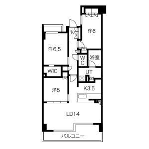 ザ・パークハウス住吉川の間取り図