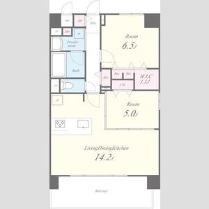 グランヴィラッセ北梅田の間取り図