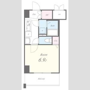 トレヴァンス梅田の間取り図