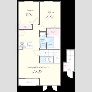 ガーデンホーム青葉丘の間取り図