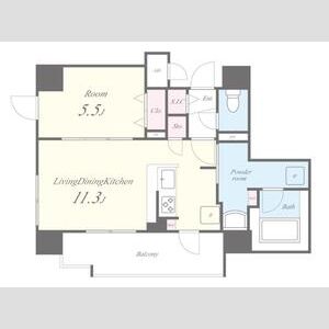 SKYレジデンス大阪梅田の間取り図