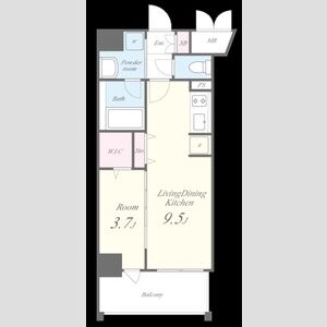 セイワパレス深江橋駅前の間取り図