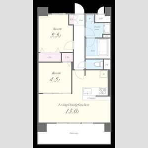 アトリエール堺寺地町の間取り図