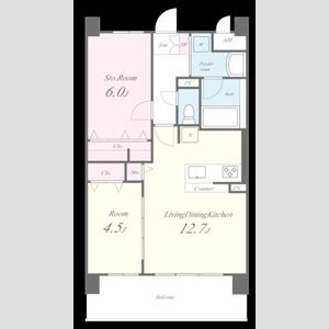 アトリエール堺寺地町の間取り図